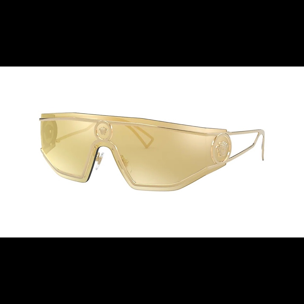 VERSACE gold mirrored sunglasses